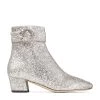 Coupon 🎉 Jimmy Choo Myan 45 Glitter Ankle Boots PLATINUM/CRYSTAL 😍