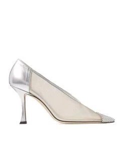 Discount π Jimmy Choo Nicole 90 Embellished Pumps Crystal/Silver Courts π