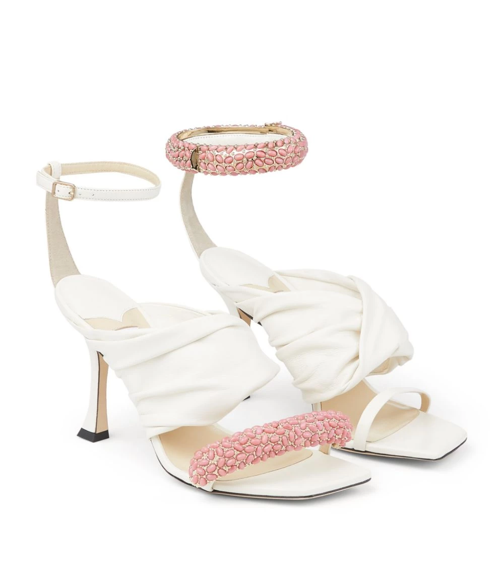 Outlet π Jimmy Choo Ocean 90 Sandals LATTE Heel Sandals π 4 Outlet π Jimmy Choo Ocean 90 Sandals LATTE Heel Sandals π - Image 4