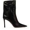 Flash Sale ⌛ Jimmy Choo Oriel 95 Leather Boots BLACK Ankle Boots ✨