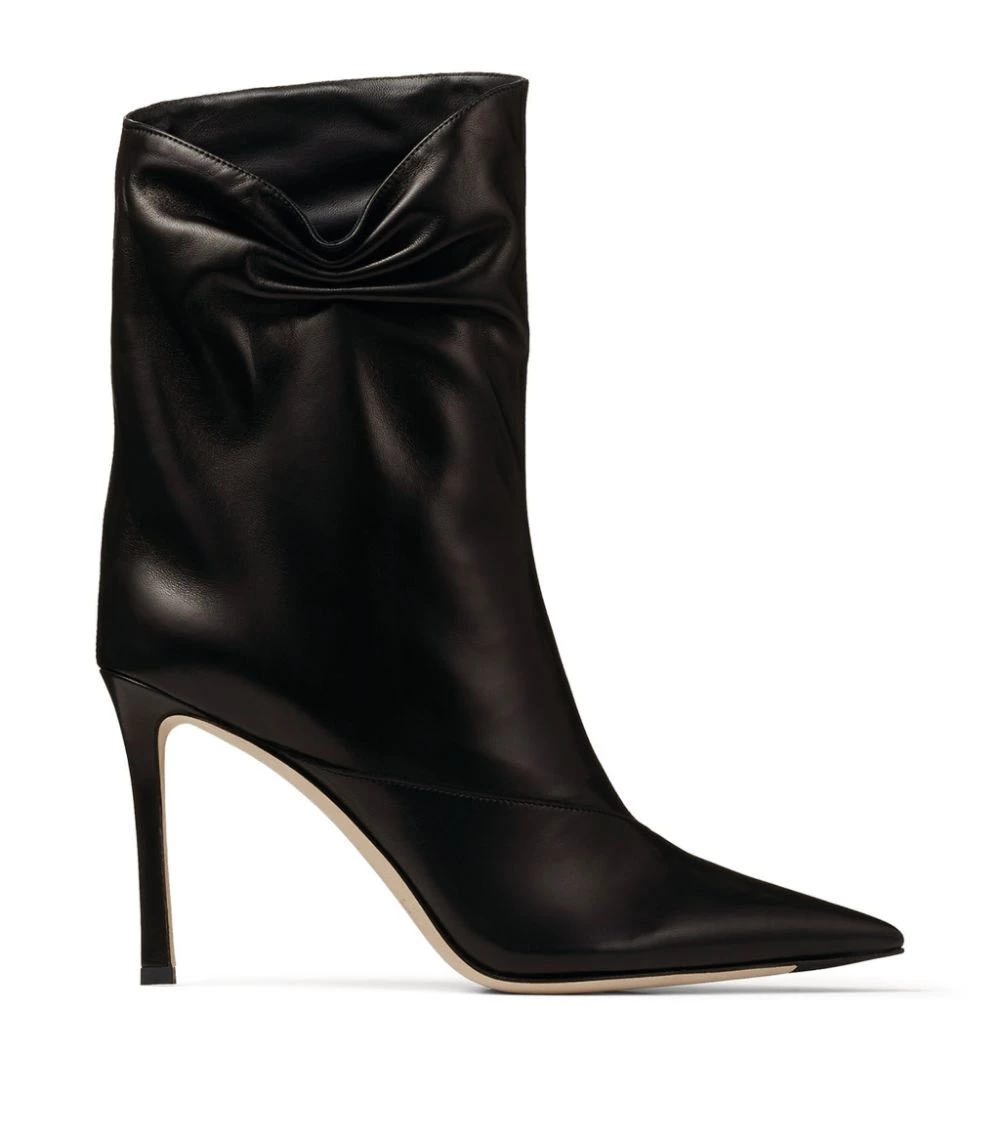 Flash Sale ⌛ Jimmy Choo Oriel 95 Leather Boots BLACK Ankle Boots ✨ 1 Flash Sale ⌛ Jimmy Choo Oriel 95 Leather Boots BLACK Ankle Boots ✨