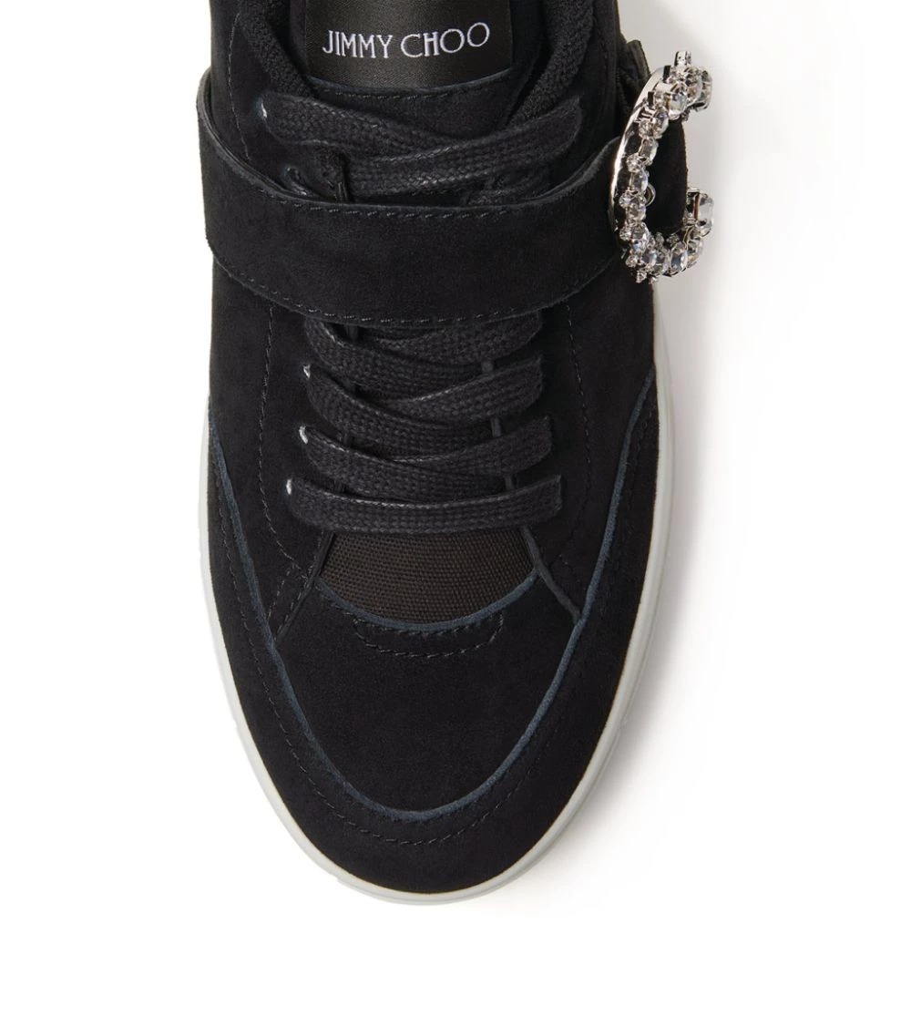 Cheapest π Jimmy Choo Osaka Suede Sneakers V BLACK/WHITE/CRYSTA Low-Top Sneakers π 3 Cheapest π Jimmy Choo Osaka Suede Sneakers V BLACK/WHITE/CRYSTA Low-Top Sneakers π - Image 3