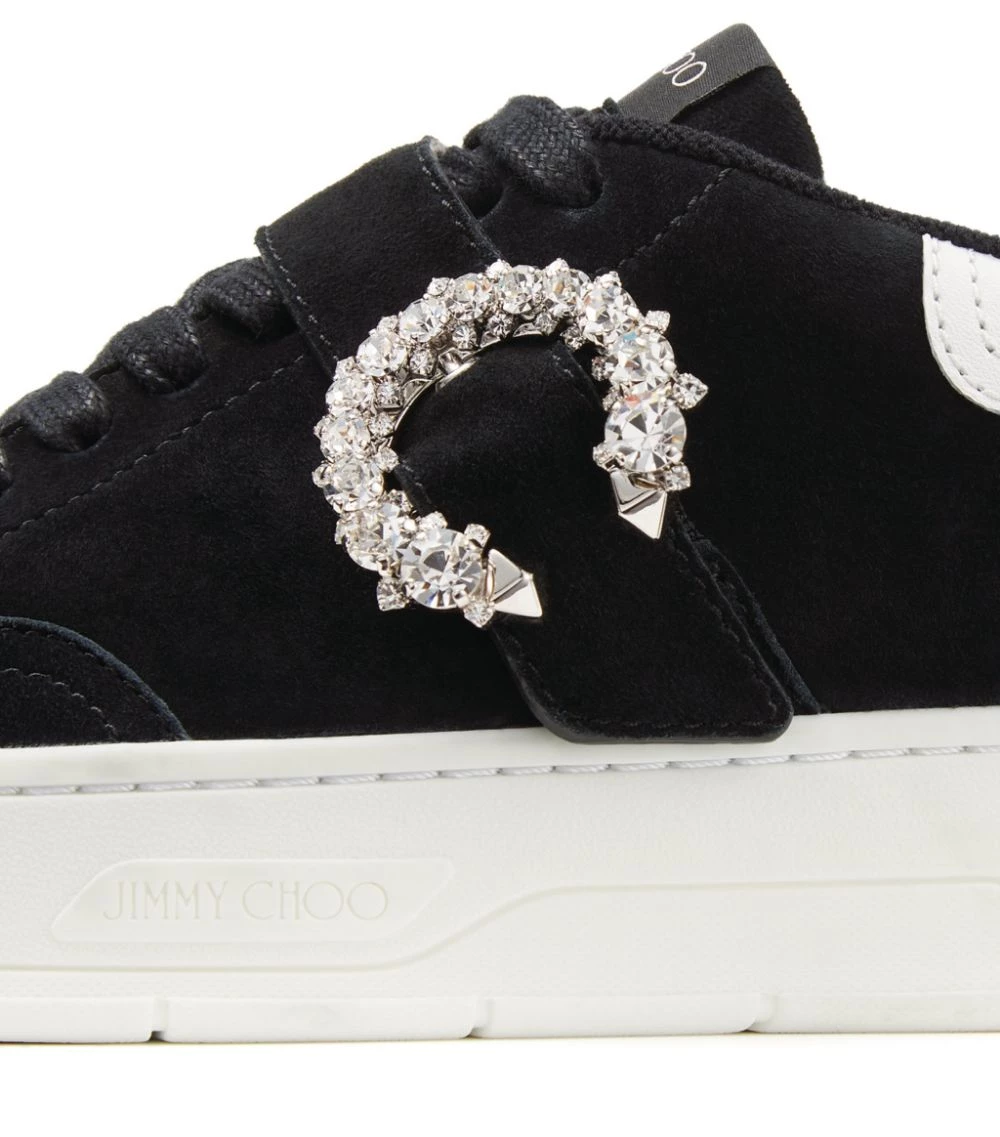 Cheapest π Jimmy Choo Osaka Suede Sneakers V BLACK/WHITE/CRYSTA Low-Top Sneakers π 2 Cheapest π Jimmy Choo Osaka Suede Sneakers V BLACK/WHITE/CRYSTA Low-Top Sneakers π - Image 2