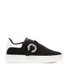 Cheapest 🛒 Jimmy Choo Osaka Suede Sneakers V BLACK/WHITE/CRYSTA Low-Top Sneakers 😀