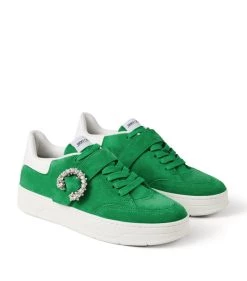 Buy ❤️ Jimmy Choo Osaka Suede Sneakers V MALACHITE/WHITE/CR Low-Top Sneakers 🎁 -Jimmy Choo Sales jimmy choo osaka suede sneakers 16932306 33637129 1000