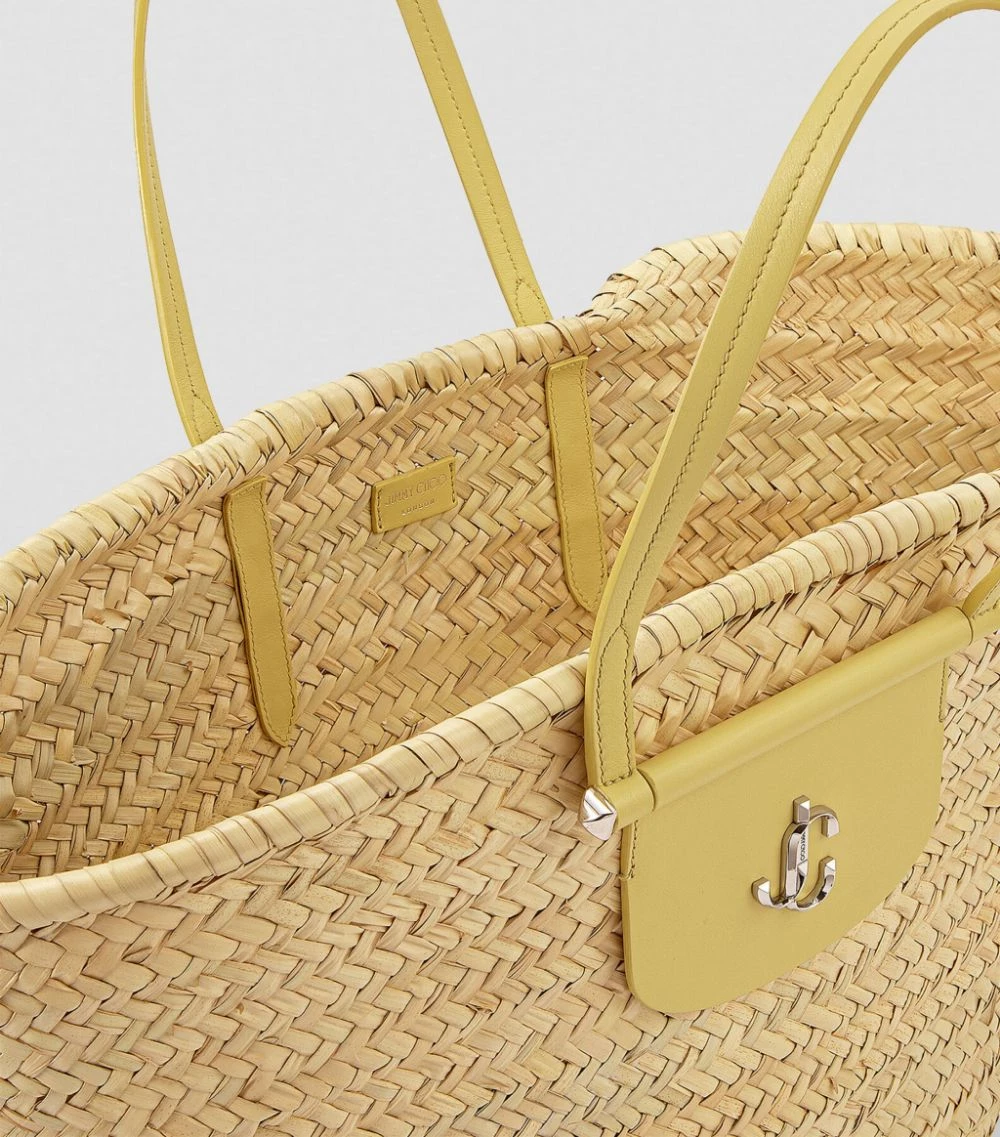 Promo ✨ Jimmy Choo Raffia Macy Tote Bag NATURAL/SUNBLEACHED/ Tote Bags ✨ 2 Promo ✨ Jimmy Choo Raffia Macy Tote Bag NATURAL/SUNBLEACHED/ Tote Bags ✨ - Image 2