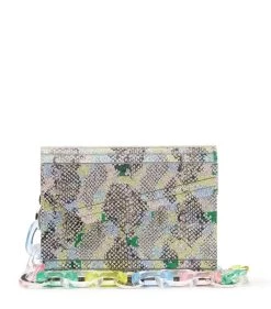 Flash Sale 🔥 Jimmy Choo Rainbow Chain Candy Clutch Bag SUNRISE MIX Clutch Bags 🌟