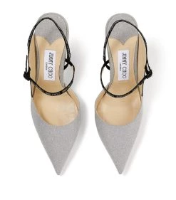 Best Sale ⌛ Jimmy Choo RAY 100 SILVER Slingback 👠 Heels 🤩 -Jimmy Choo Sales jimmy choo ray 100 15407260 33428400 1000