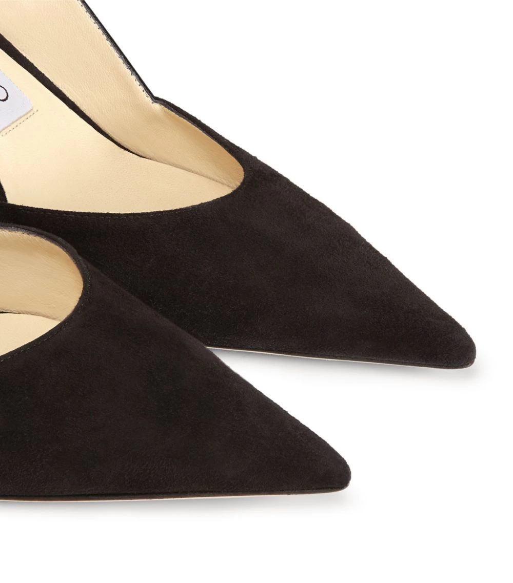 Budget π Jimmy Choo Ray 65 Suede Pumps BLACK/BLACK Slingback π Heels π 6 Budget π Jimmy Choo Ray 65 Suede Pumps BLACK/BLACK Slingback π Heels π - Image 6