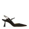 Budget 🌟 Jimmy Choo Ray 65 Suede Pumps BLACK/BLACK Slingback 👠 Heels 😀