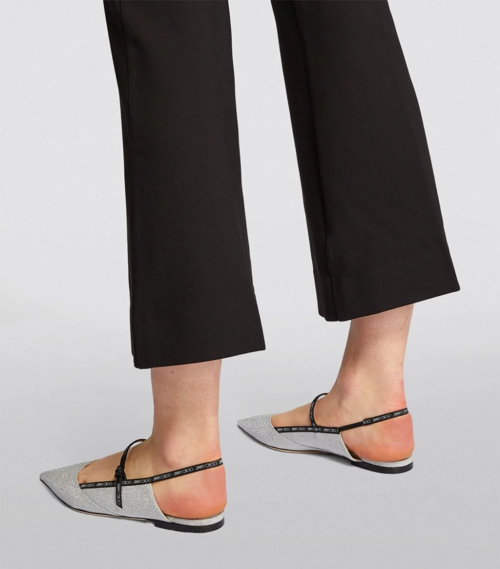 Budget โญ Jimmy Choo Ree Glitter Flats SILVER Slingback Flats ๐ 5 Budget โญ Jimmy Choo Ree Glitter Flats SILVER Slingback Flats ๐ - Image 5