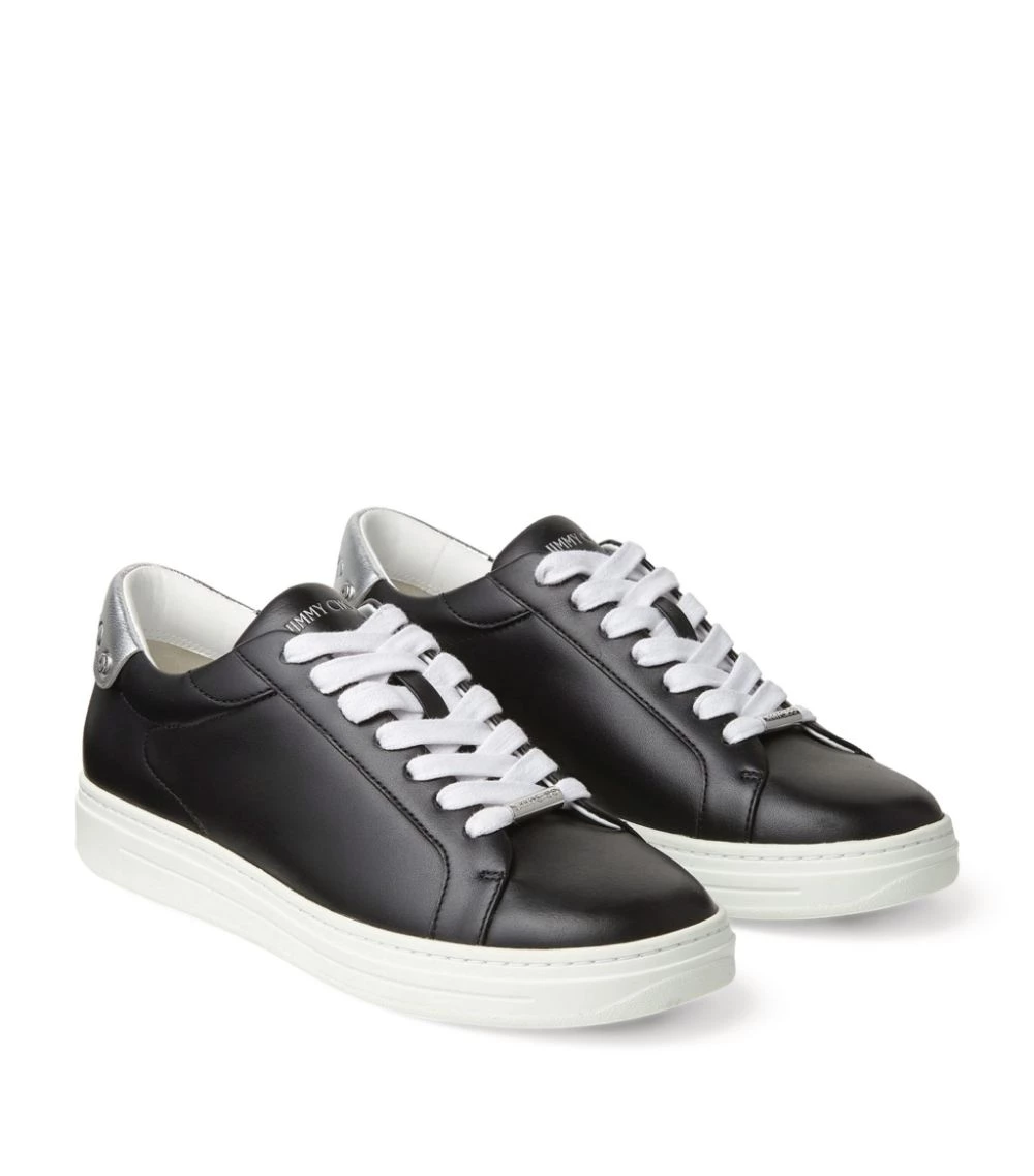 Best deal โญ Jimmy Choo Rome Leather Sneakers V BLACK/SILVER Low-Top Sneakers ๐งจ 4 Best deal โญ Jimmy Choo Rome Leather Sneakers V BLACK/SILVER Low-Top Sneakers ๐งจ - Image 4