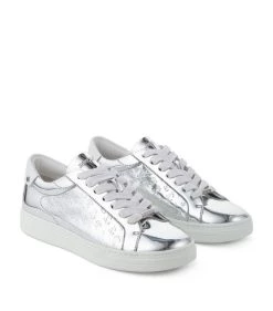 Deals 🎁 Jimmy Choo Rome Metallic Monogram Sneakers V SILVER Low-Top Sneakers 👏 -Jimmy Choo Sales jimmy choo rome metallic monogram sneakers 17694524 36971700 1000