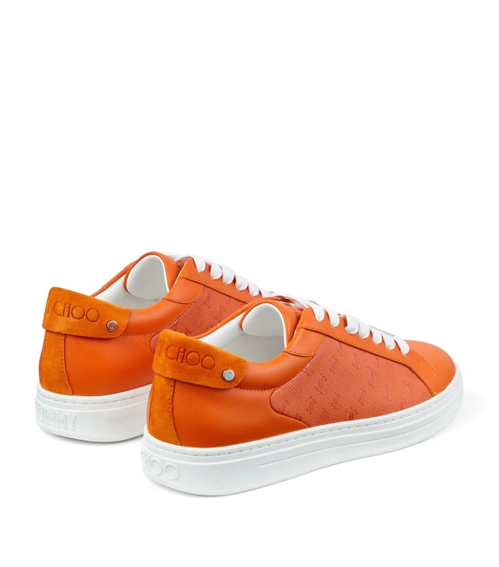 New β€οΈ Jimmy Choo Rome Monogram Sneakers V AMBER ORANGE Low-Top Sneakers π 2 New β€οΈ Jimmy Choo Rome Monogram Sneakers V AMBER ORANGE Low-Top Sneakers π - Image 2