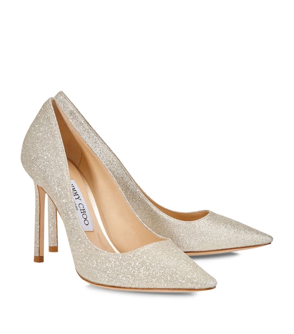 Budget π Jimmy Choo Romy 100 Glitter Pumps PLATINUM ICE Courts β 4 Budget π Jimmy Choo Romy 100 Glitter Pumps PLATINUM ICE Courts β - Image 4