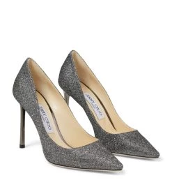Hot Sale 👏 Jimmy Choo Romy 100 Glitter Pumps ANTHRACITE Courts 🔥 -Jimmy Choo Sales jimmy choo romy 100 glitter pumps 15500724 27593921 1000