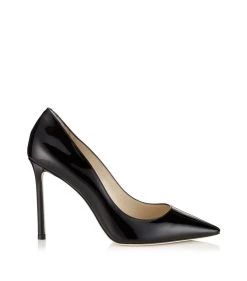 Outlet βοΈ Jimmy Choo Romy 100 Leather Pumps BLACK Courts π