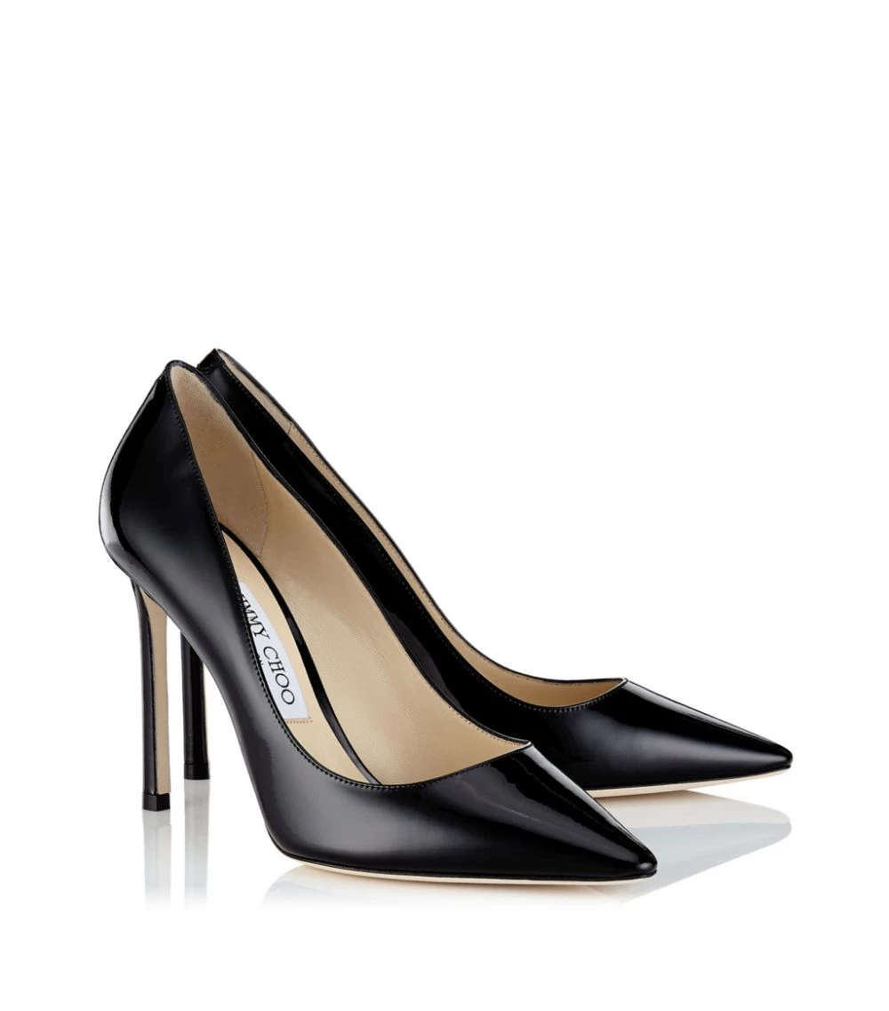 Outlet βοΈ Jimmy Choo Romy 100 Leather Pumps BLACK Courts π 4 Outlet βοΈ Jimmy Choo Romy 100 Leather Pumps BLACK Courts π - Image 4