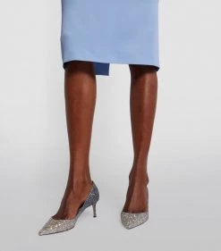 Outlet 👏 Jimmy Choo Romy 60 Glitter Pumps silver/dusk blue Courts ✔️ -Jimmy Choo Sales jimmy choo romy 60 glitter pumps 14857243 32788715 1000