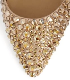 Cheap ⭐ Jimmy Choo Romy 85 Crystal-Embellished Pumps GOLD/SILVER Courts 🔔 -Jimmy Choo Sales jimmy choo romy 85 crystal embellished pumps 17574364 36390943 1000