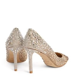 Cheap ⭐ Jimmy Choo Romy 85 Crystal-Embellished Pumps GOLD/SILVER Courts 🔔 -Jimmy Choo Sales jimmy choo romy 85 crystal embellished pumps 17574364 36392456 1000