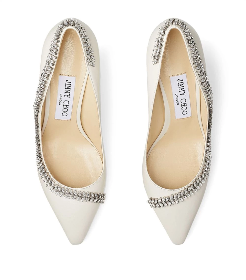 Brand new π Jimmy Choo Romy 85 Embellished Leather Pumps LATTE/CRYSTAL Courts π 2 Brand new π Jimmy Choo Romy 85 Embellished Leather Pumps LATTE/CRYSTAL Courts π - Image 2