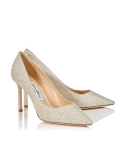 Best reviews of π Jimmy Choo Romy 85 Glitter Pumps PLATINUM ICE Courts π