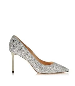 Deals ❤️ Jimmy Choo Romy 85 Glitter Pumps MULTI Courts 🎉