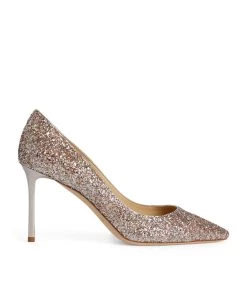 Outlet 👏 Jimmy Choo Romy 85 Glitter Pumps VIOLA MIX Courts 🔥 -Jimmy Choo Sales jimmy choo romy 85 glitter pumps 14857676 27092392 1000