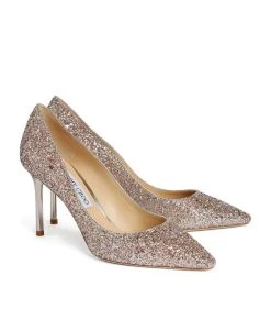 Outlet 👏 Jimmy Choo Romy 85 Glitter Pumps VIOLA MIX Courts 🔥