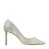 Budget 🌟 Jimmy Choo Romy 85 Glitter Pumps SILVER/SILVER Courts 🤩