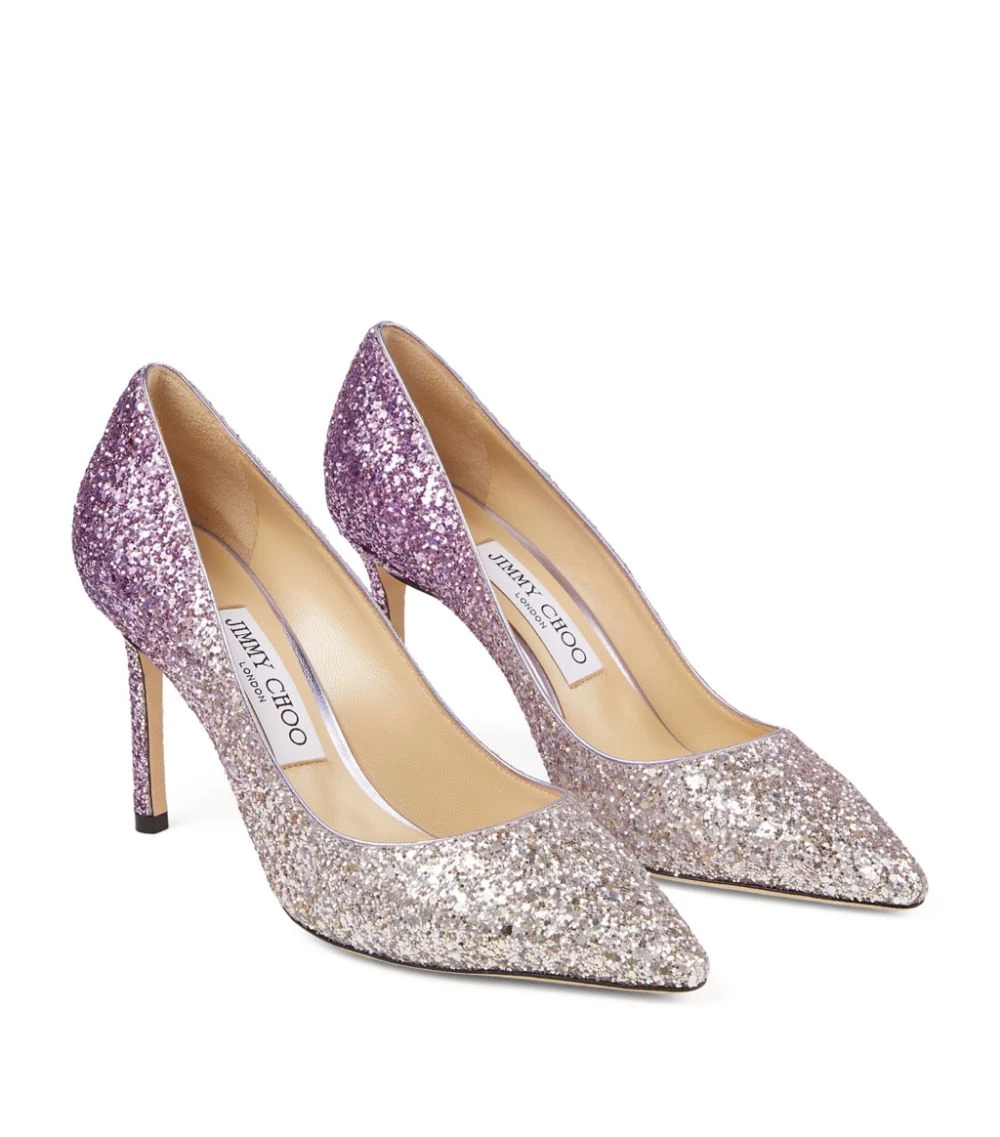 Cheapest β Jimmy Choo Romy 85 Glitter Pumps CHAMPAGNE/PINK VIOLE Courts π 3 Cheapest β Jimmy Choo Romy 85 Glitter Pumps CHAMPAGNE/PINK VIOLE Courts π - Image 3