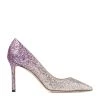 Cheapest ⌛ Jimmy Choo Romy 85 Glitter Pumps CHAMPAGNE/PINK VIOLE Courts 🛒
