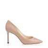 Coupon 🎁 Jimmy Choo Romy 85 Leather Pumps BALLET PINK Courts ⌛