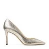 Buy ✨ Jimmy Choo Romy 85 Metallic Leather Pumps CHAMPAGNE Courts 😍