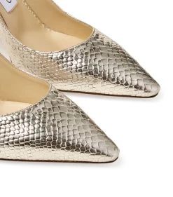 Buy ✨ Jimmy Choo Romy 85 Metallic Leather Pumps CHAMPAGNE Courts 😍 -Jimmy Choo Sales jimmy choo romy 85 metallic leather pumps 17693608 36972527 1000