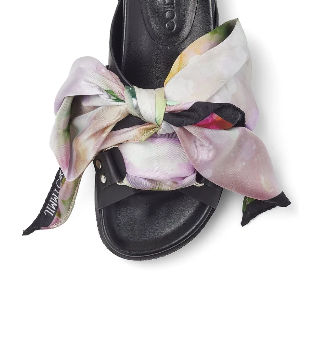 Brand new β€οΈ Jimmy Choo Ruzah Flat Sandals BLACK/MULTI π 4 Brand new β€οΈ Jimmy Choo Ruzah Flat Sandals BLACK/MULTI π - Image 4