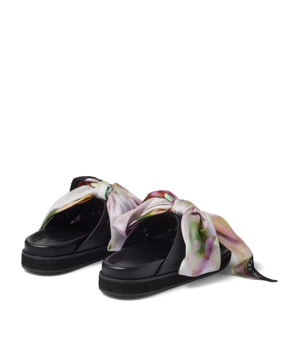 Brand new β€οΈ Jimmy Choo Ruzah Flat Sandals BLACK/MULTI π 2 Brand new β€οΈ Jimmy Choo Ruzah Flat Sandals BLACK/MULTI π - Image 2