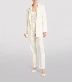 Hot Sale ⭐ Jimmy Choo Sabine 85 Pearl-Embellished Satin Pumps WHITE/WHITE Courts 😀 -Jimmy Choo Sales jimmy choo sabine 85 pearl embellished satin pumps 16906085 34362766 1000