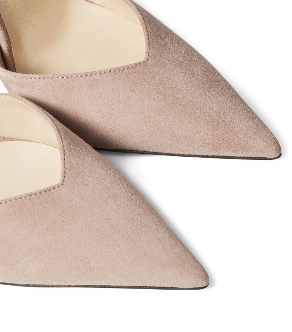 Discount π Jimmy Choo Saeda 100 Suede Pumps BALLET PINK/CRYSTAL Courts π 2 Discount π Jimmy Choo Saeda 100 Suede Pumps BALLET PINK/CRYSTAL Courts π - Image 2