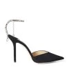 Best reviews of 👏 Jimmy Choo Saeda 100 Suede Pumps BLACK/CRYSTAL Courts 🎁