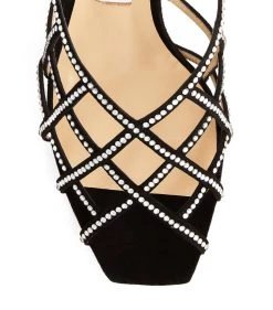 Top 10 🔥 Jimmy Choo Saila 70 Embellished Suede Mules BLACK/SILVER 🧨 -Jimmy Choo Sales jimmy choo saila 70 embellished suede mules 16661387 32808460 1000