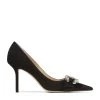 Deals 🎁 Jimmy Choo Saresa 85 Suede Pumps BLACK Courts 🛒