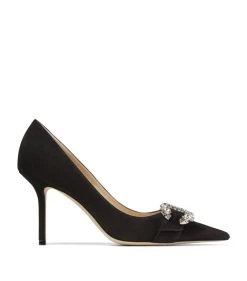 Deals π Jimmy Choo Saresa 85 Suede Pumps BLACK Courts π