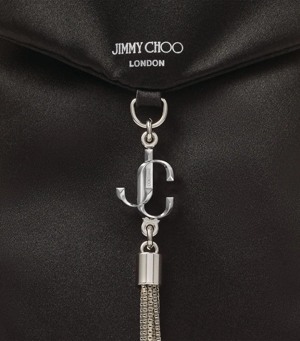 Brand new βοΈ Jimmy Choo Satin Phone Holder BLACK/SILVER Mobile Phone Accessories π 3 Brand new βοΈ Jimmy Choo Satin Phone Holder BLACK/SILVER Mobile Phone Accessories π - Image 3
