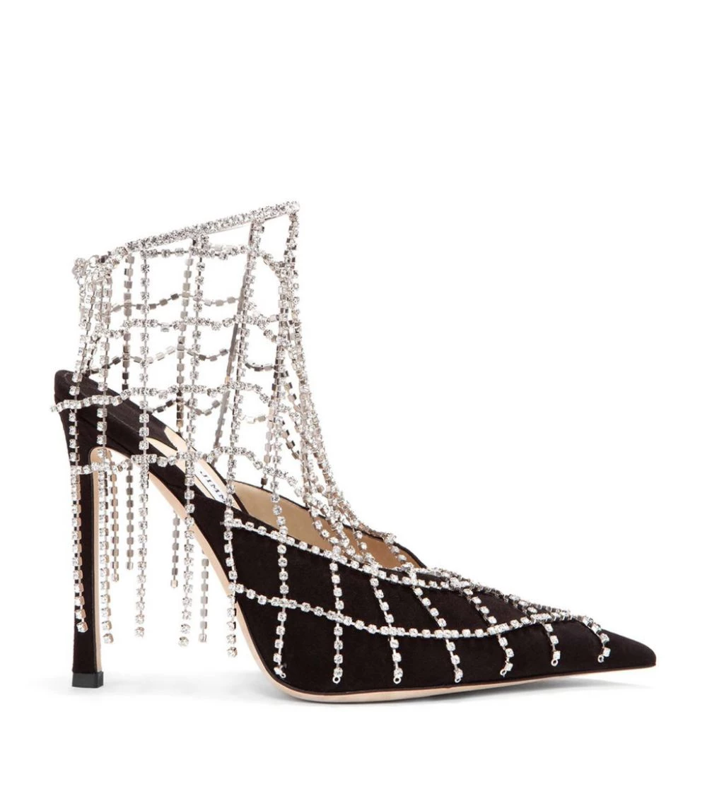 Best deal π Jimmy Choo Scotty 110 Suede Mules BLACK/CRYSTAL Heeled Mules π 1 Best deal π Jimmy Choo Scotty 110 Suede Mules BLACK/CRYSTAL Heeled Mules π