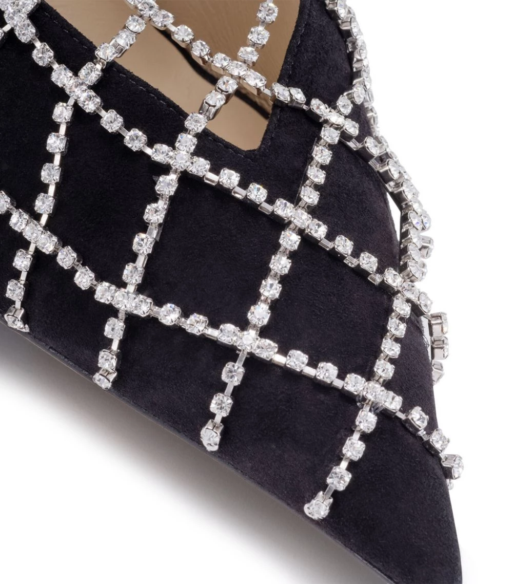 Best deal π Jimmy Choo Scotty 110 Suede Mules BLACK/CRYSTAL Heeled Mules π 3 Best deal π Jimmy Choo Scotty 110 Suede Mules BLACK/CRYSTAL Heeled Mules π - Image 3