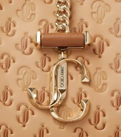 Best Sale 🔔 Jimmy Choo Small Leather Varenne Shoulder Bag CARAMEL MIX/LIGHT GO Shoulder Bags 😍 -Jimmy Choo Sales jimmy choo small leather varenne shoulder bag 16932296 33637210 1000