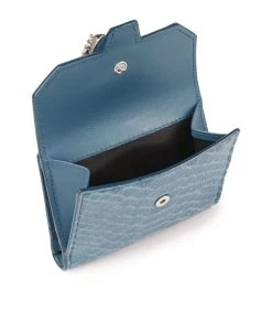 Budget 👍 Jimmy Choo Snake-Embossed Leather Odile Wallet BUTTERFLY BLUE/SILVE Wallets ❤️ -Jimmy Choo Sales jimmy choo snake embossed leather odile wallet 16941342 33690878 1000