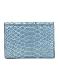 Budget 👍 Jimmy Choo Snake-Embossed Leather Odile Wallet BUTTERFLY BLUE/SILVE Wallets ❤️ -Jimmy Choo Sales jimmy choo snake embossed leather odile wallet 16941342 33691694 1000